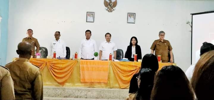 Sambutan Pemerintah daerah kabupaten Simalungun kepada tim BPK RI dalam rangka kunjungan.