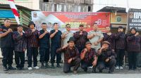 Foto bersama Pengurus KBPP Polri Resor Tebing Tinggi dengan pengurus KBPP Polri Sektor Bandar Khalifah, Kamis (17/08/2023) sore